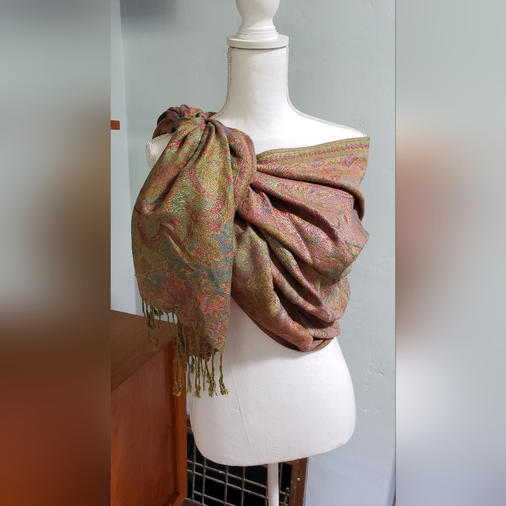 Multi-colored Paisley scarf